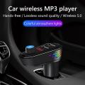 Ap02 Car Bluetooth Mp3 Player Dual Usb Car Charger with Lights,black