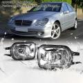 Car Front Bumper Fog Lights Lamp with Bulb for Benz C-class W203 C200