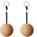 2pcs Floating Cork Keyring, Key Chain for Water Sport Accessories
