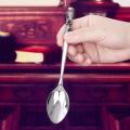 Sterling Silver 999 Silver Tableware Big Coffee Spoon Household A
