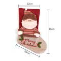 Large Christmas Stockings Santa Claus Snowman for Xmas Holiday , B