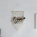Hand Woven Storage Rack Macrame Tapestry for Boho Decor Ornament