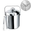 Double-walled Ice Bucket with Lid, Stainless Steel, 1.3 Liter