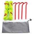 Camping Tent Rope Ground Peg Set Reflective Rope with Rope Buckle,b
