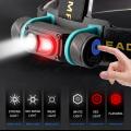 Night Running Led Headlamp Sensor Headlight 18650 Usb Rechargeable