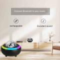 Led Star Projector Colorful Aurora Ocean Projection Night Light Black