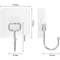 Large Adhesive Hooks,for Hanging Heavy Duty, Use Bathroom,16 Pack