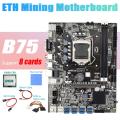 B75 Motherboard+g1630 Cpu+4pin to Sata Cable+sata Cable+thermal Pad