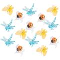 90 Pcs Butterfly Orchid Clips Ladybug for Supporting Vine Garden