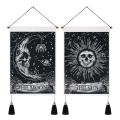 Pack Of 2 Moon and Sun Tapestry Black Tapestry (13.8 X 19.7 Inch)
