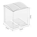 Clear Favor Boxes 3 X 3 X 3 Inch Plastic Gift Boxes Transparent Boxes