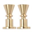 2 Pcs Towel Hook Wall Mounted Gold Brass Hooks for Bedroom Bathroom