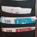 10 Pockets Folder Wall-mounted Hanging Oxford Cloth