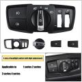 Center Console Switch Control Panel Cover with Light Adjustment