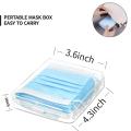 4 Pack Clear Plastic Storage Case for Face Cover, Stain Resistant