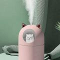 Small Humidifier 300ml Mini Cool Mist Humidifier with Night Light,b