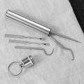 5-piece Set Of 2-piece Pocket Stainless Steel, for Outdoor Camping