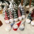 Mini Faceless Old Man Doll Christmas Tree Pendant for Home Party A