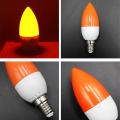 E14 Led Color Candle Tip Bulb, Color Candle Light,red