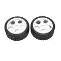 4pcs Rc Buggy Off Flat Run Tires 100mm Rubber for 1/8 Rc Car White