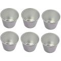 6 Pcs Nonstick Individual Tumblers Popovers Chocolate Pudding Cups