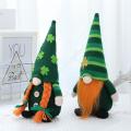 Irish Gnome Decor Green Hat Saint Paddy's Day Gnome Plush-a
