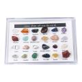 Stone Storage Gift Box, 24 Kinds Of Ore Samples,countdown Stone 9 X 6 X 1.9cm