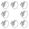 8pcs Leaf Napkin Rings for Dinning Table Parties Everyday