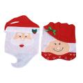 2pcs/set Xmas Mr and Mrs Santa Claus Kitchen Dinner Chair for Home
