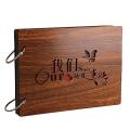 Diy Photo Album Wood Cover 8x6 Inches Self-adhesive Picture Our Story