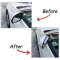 For Ford Evos 2022 Chrome Abs Car Rearview Mirror Rain Eyebrow Cover