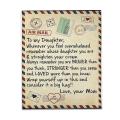 Blanket to Daughter Printed Blanket From Mom Dad Gift for Daughter 1