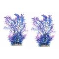 Plante Artificielle En Plastique Violet-bleu Deco Pour Aquarium