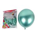 50pcs 10 Inch Latex Balloons Chrome Glossy for Party Decor- Green