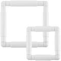 2pc Cross Stitch Frame for Quilting Frame Sewing Hoop,6x6inch,8x8inch