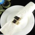 12 Pcs Hotel Restaurants Creative Metal Napkin Ring Gold