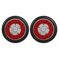 2x Round 4inch Red/amber Led Truck Trailer Tail Lights Brake Lights