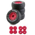 4pcs 113mm 1/8 1/10 Short Course Truck Tire Tyre Wheel,1
