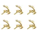 6pcs Gold Elk Napkin Rings for Place Settings,christmas,&home Kitchen