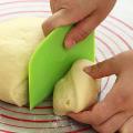 2 Pcs Dough Scraper Bowl Scraper Food-safe Plastic Dough Cutter