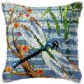 Latch Hook Pillow Kit for Adults Kids Diy Pillow Cover Dragonfly