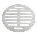 Silver Tone Round Stainless Steel Floor Drain Cover
