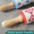 Silicone Rolling Pin Non-stick Surface Roller Type Household Blue