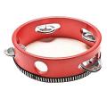 Tambourine for Children 6 Inches Wooden Percussion Instrument(red)