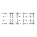 10 Pieces Of Square Self-adhesive Tile Stickers Retro 20x20cm Jhz-01