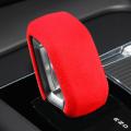 Gear Shift Knob Trim Cover Center Console Shift Sticker Red