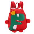 Kindergarten Bag 3d Cartoon Dinosaur Backpack New Boy Girl Bag Red