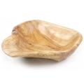 Wooden Fruit Salad Serving Bowl Hand-carved Root Bowls 15-19cm