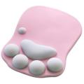 3d Mouse Pad with Soft Wrist Rest Support Cushion- Nonslip (pink)
