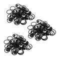 36 Pack Rings Curtain Clips Strong Decorative with Rustproof Black
